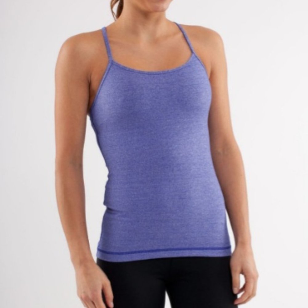Lululemon Power Y Tank - Pigment Blue - Size 8